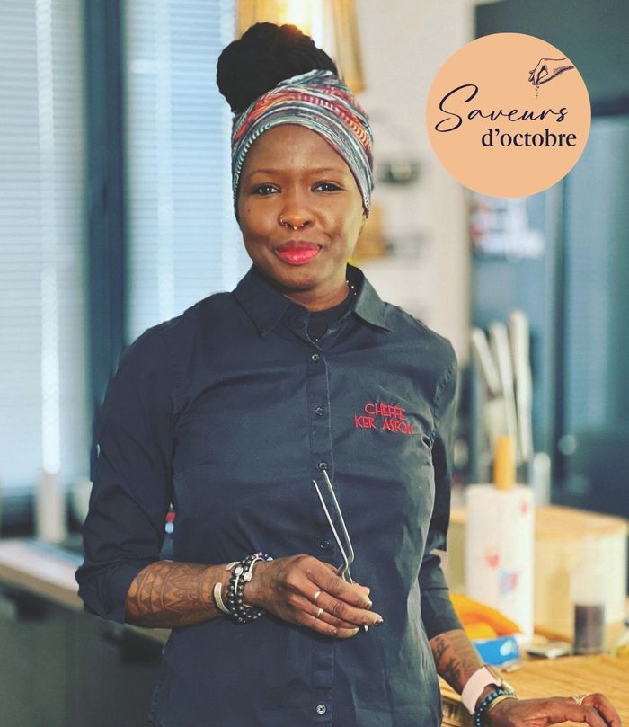 démonstration culinaire avec la cheffe ker astou saveurs d'octobre