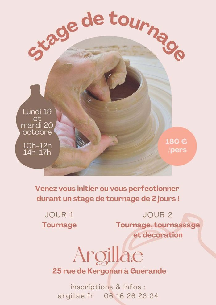 Stage - Tournage de poterie stage tournage de poterie