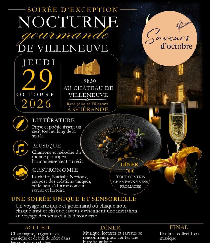 Nocturne gourmande de Villeneuve - Saveurs d'octobre nocturne gourmande de villeneuve saveurs d'octobre